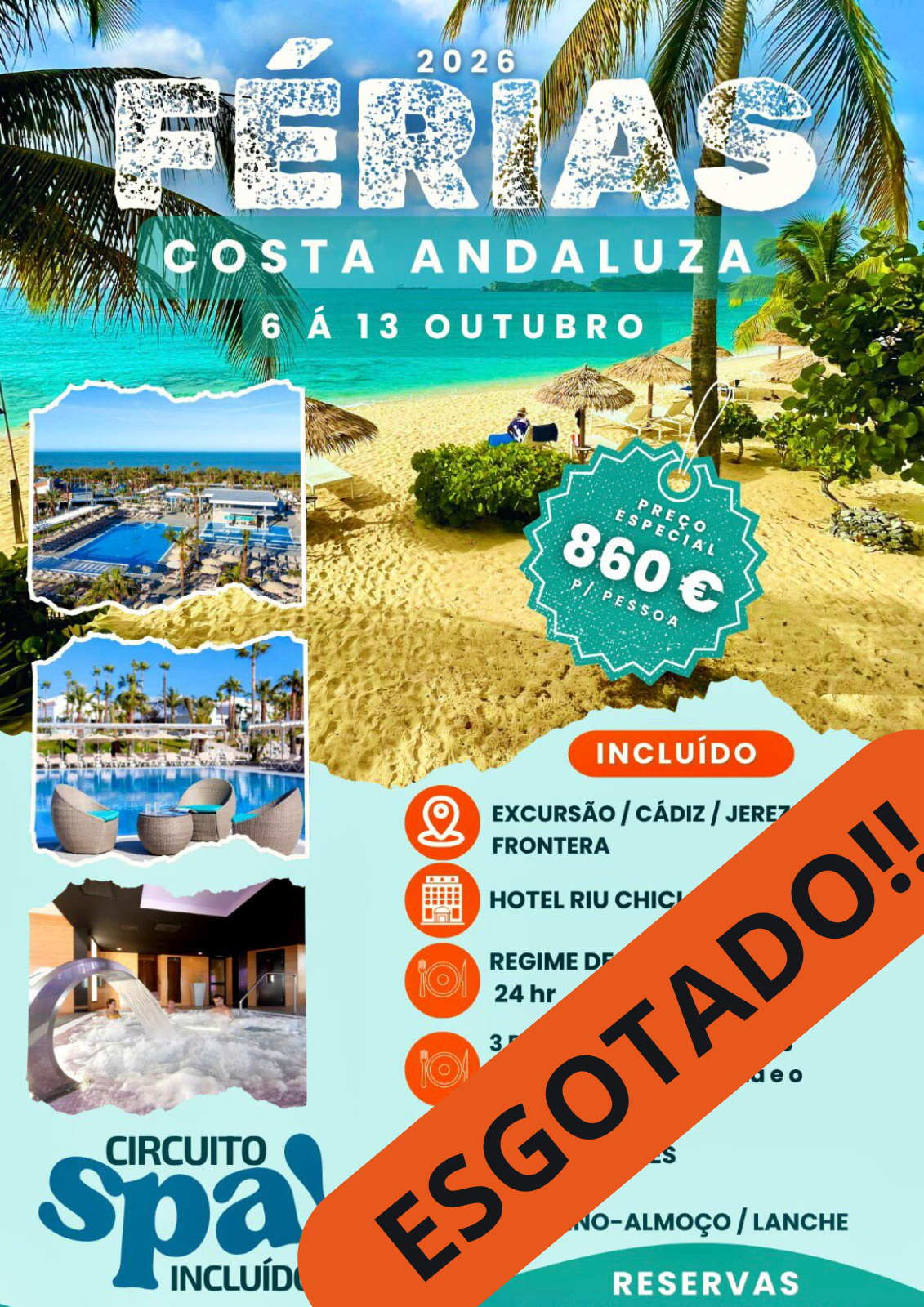 FERIAS COSTA ANDALUZA DE 6 A 13 OUTUBRO (ESGOTADO)